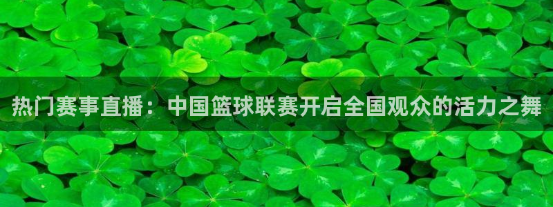 cba直播看球吧：热门赛事直播：中国篮球联赛开启全国观众的活力之舞